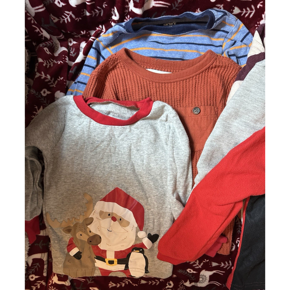 LOT 10 Piece Baby Boy 18 - 24 months Long Sleeve Tops Jackets Adidas Disney Zip - Picture 9 of 11